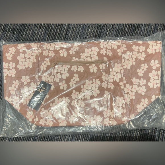 NWT Large Reversible Tote Saddle/Orchid Sakura - Picture 4 of 4